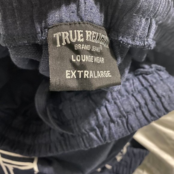 True Religion Mens Blue Buddha Print Loungewear Sweat Shorts Size S M XL - Picture 4 of 7